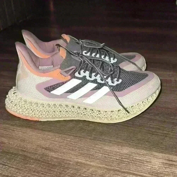 Women’s Adidas  4DFWD 2 Grey Beam Orange GX9269 womens size 7.5 - Picture 2 of 6